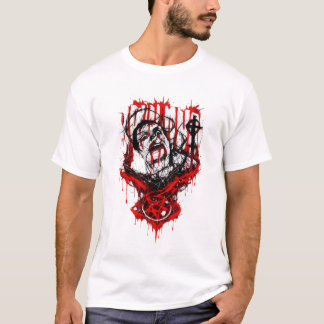 Camiseta Mártir Carmesí – Diseño de Metal de Terror Gótico