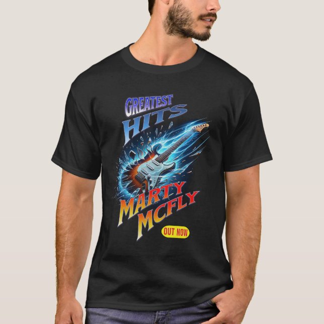CAMISETA MARTY MCFLY GREATEST HITS (Anverso)