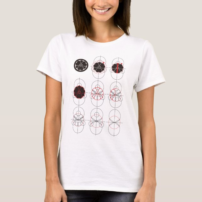 Camiseta Maru con katabami de espada dibujado (Anverso)