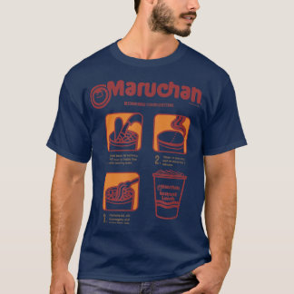 Camiseta Maruchan Poster de instrucciones de cocina recomen