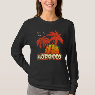 Camiseta Maruecos de verano árboles de palmera 80's Beach S