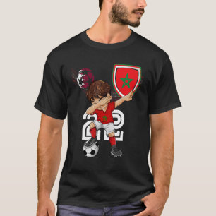 Camiseta Maruecos niño balancín fútbol bandera marroquí