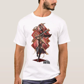 Camiseta Marvel Black Panther Movie Okoye Nakia Diamond Pos