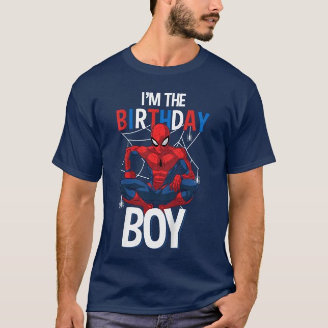 Camiseta Marvel Comics SpiderMan Clásico Cumpleaños Chico  (Anverso)