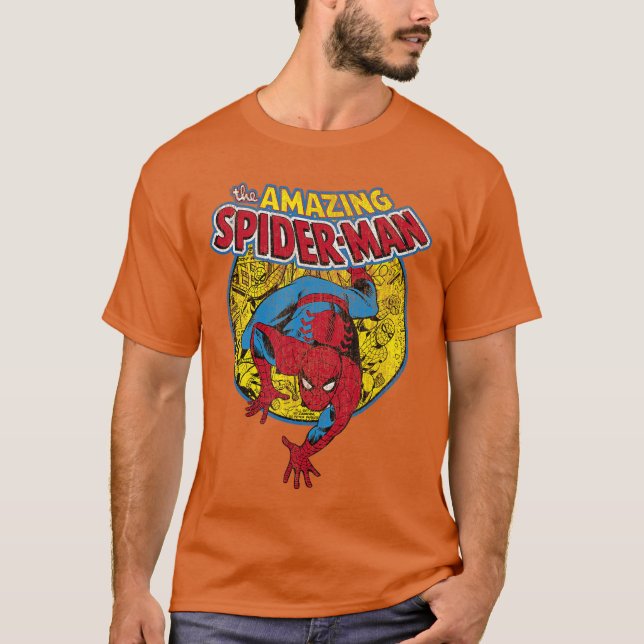Camiseta Marvel Comics SpiderMan Increíble Cómic Antiguo (Anverso)
