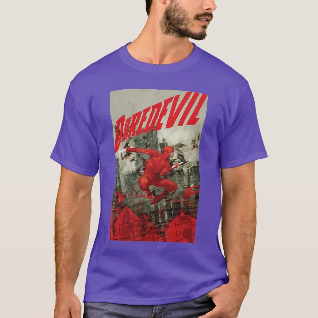 Camiseta Marvel Comiology Daredevil Conoce el Miedo Portada (Anverso)