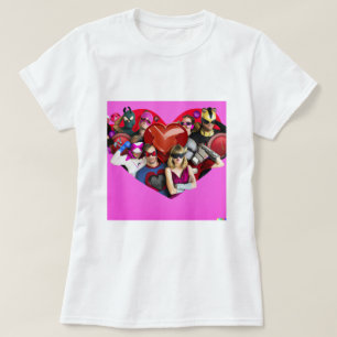 Camiseta Marvel El día de San Valentín Grupo Shot Heart Mas