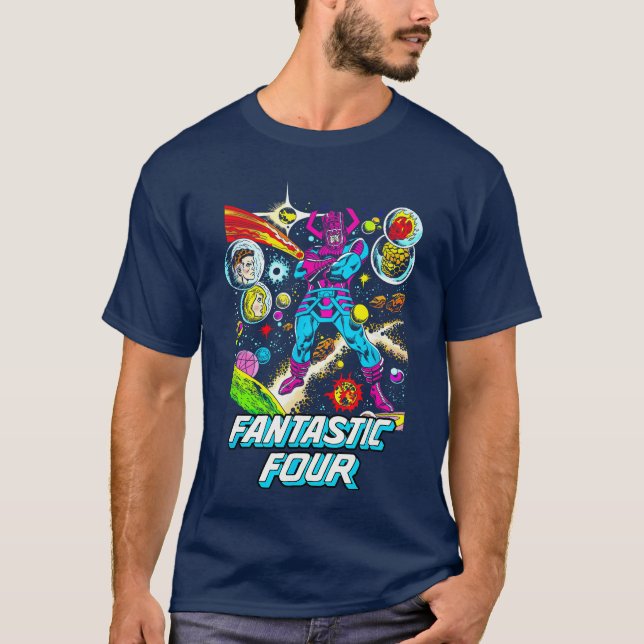 Camiseta Marvel Fantastic Four Classic Galactus Comic Cover (Anverso)
