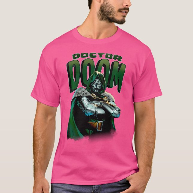 Camiseta Marvel Fantástica Doom De Cuatro Médicos Cruzaron  (Anverso)
