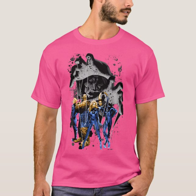 Camiseta Marvel Fantástico Cuatro Médicos Doom Puppet Maste (Anverso)