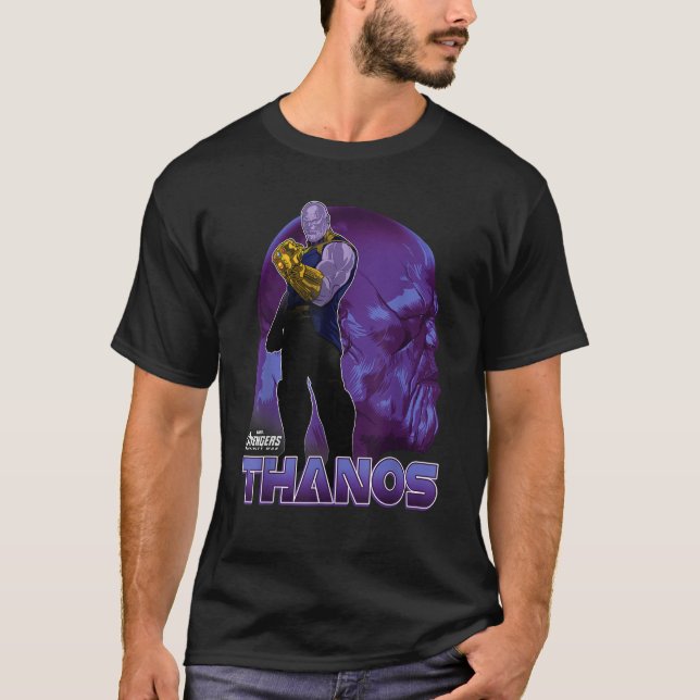 Camiseta Marvel Infinity War Thanos Big Head Profile Graphi (Anverso)