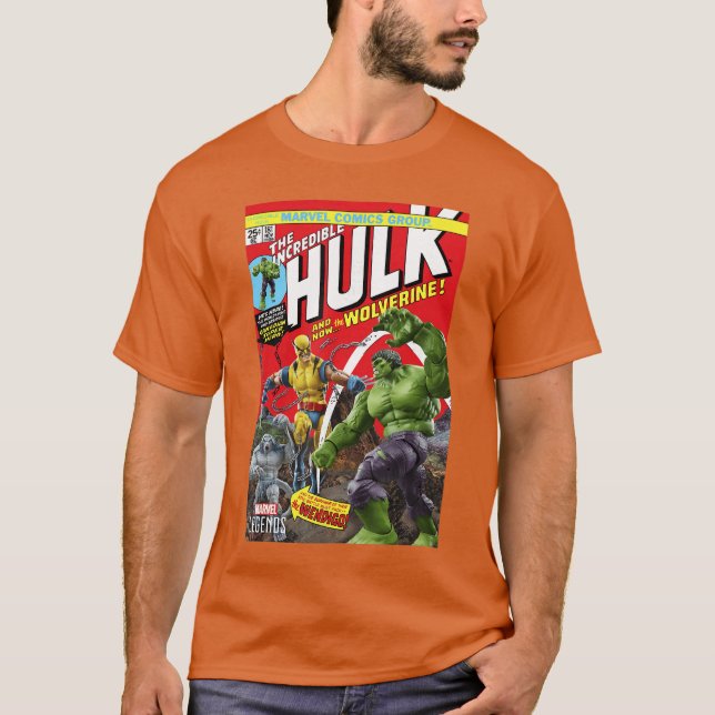 Camiseta Marvel Legends Series Hulk And Wolverine Comic Cov (Anverso)