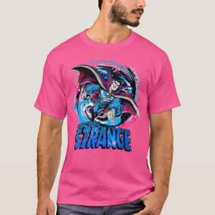 Camiseta Marvel Médico Strange Classic Retro Magic Warp Log