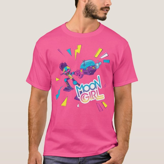 Camiseta Marvel Moon Chica Y Devil Dinosaur Bubble Blaster (Anverso)