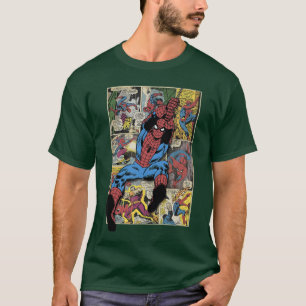 Camiseta Marvel Retro Clásico SpiderMan Vintage Noche Crawl