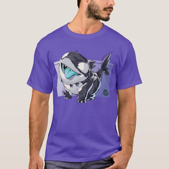 Camiseta Marvel Rivals Jeff El Tiburón Terrestre Devorando  (Anverso)