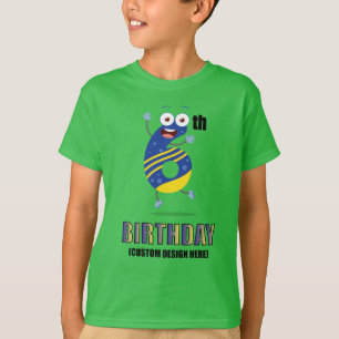 Camiseta Marvel Spider-Man girando gráfico de sexto cumplea