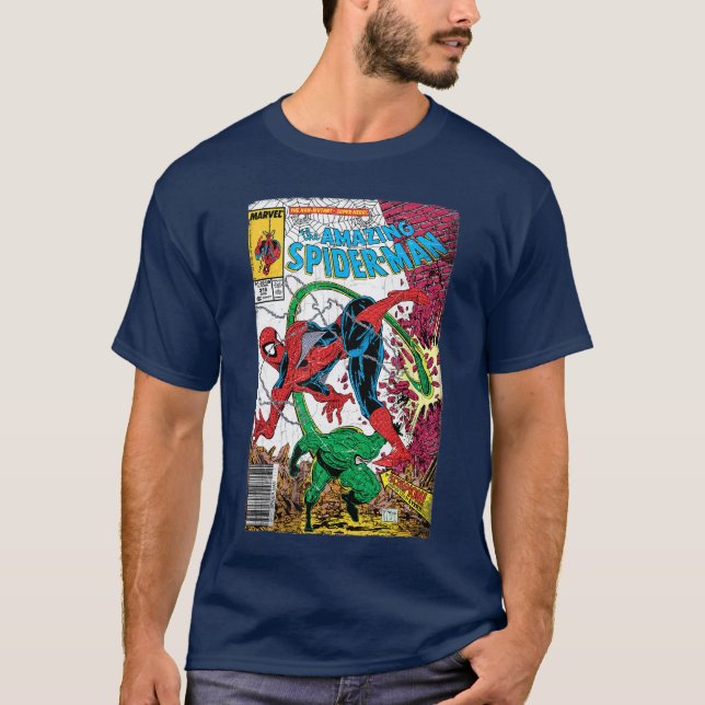 Camiseta Marvel SpiderMan Clásico Cómic Retro Scorpion Cove (Anverso)