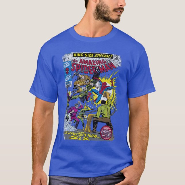 Camiseta Marvel SpiderMan Sinister Si Villains Comic Cover  (Anverso)