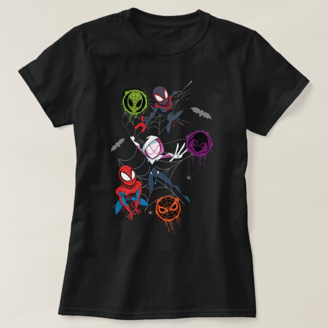 Camiseta Marvel Studios Spidey y su impresionante salón de  (Diseño del anverso)