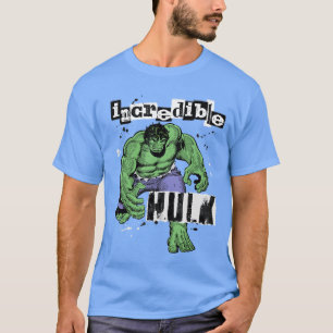 Camiseta Marvel Super Heroes Incredible Hulk Retro Vintage