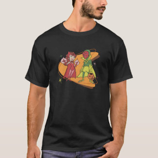 Camiseta Marvel WandaVision Bruja Escarlata Visión Retro 50