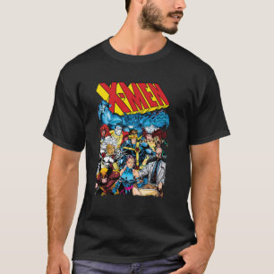 Camiseta Marvel X-Men 80's Colorful Group Shot Poster