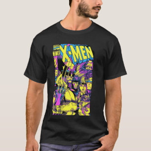 Camiseta Marvel X-Men Wolverine & Team Epic Neon Comic Cove