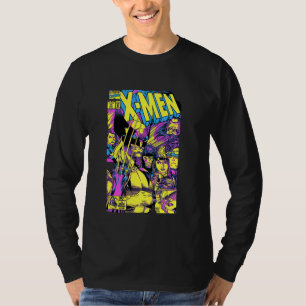 Camiseta Marvel X-Men Wolverine & Team Epic Neon Comic Cove