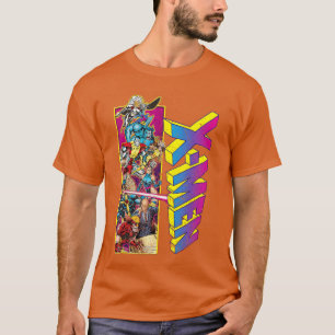 Camiseta Marvel XMen Retro Comic Grupo Mashup chico