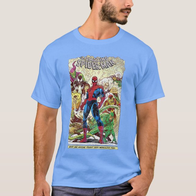 Camiseta Marvelhe Amazing SpiderMan Comic PremiumriBlend fu (Anverso)
