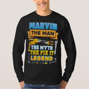 Camiseta Marvin El Mito Hombre Arregle La Leyenda Día Padre