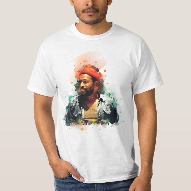 Camiseta marvin gaye Art retro (Anverso)
