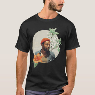 Camiseta Marvin Gaye floral divertido