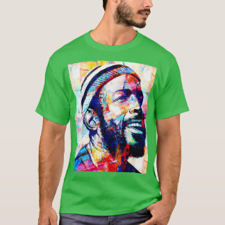 Camiseta Marvin Gaye Pinturas abstractas de béisbol TShirt