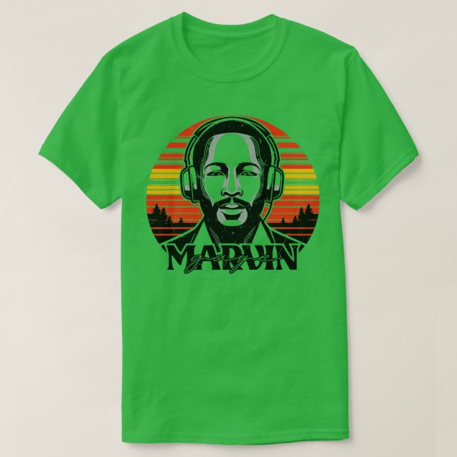 Camiseta Marvin Gaye Vintage Icic Design (Diseño del anverso)