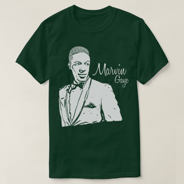 Camiseta Marvin gaye young White vintage (Diseño del anverso)