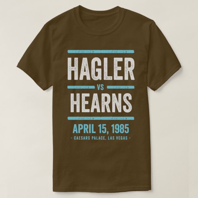 Camiseta Marvin Hagler vs Thomas Hearts Retro (Diseño del anverso)