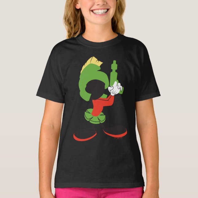 Camiseta MARVIN LA Silhouette MARTIAN™ Con Raygun (Anverso)