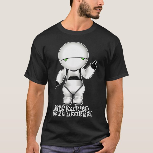 Camiseta Marvin - ¡No le hables sobre la vida! (Anverso)