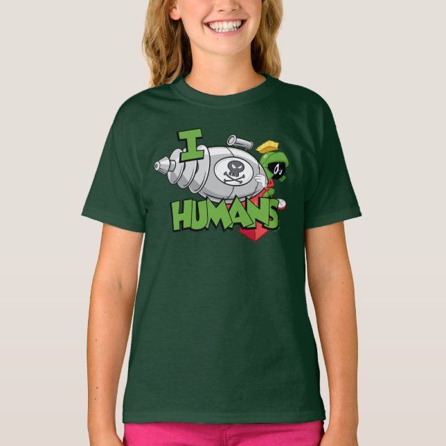 Camiseta MARVIN THE MARTIAN™ I Laser Humans (Anverso)