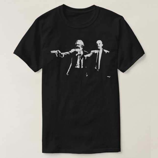 Camiseta Marx y Lenin Fun Philosopher Shirt (Diseño del anverso)