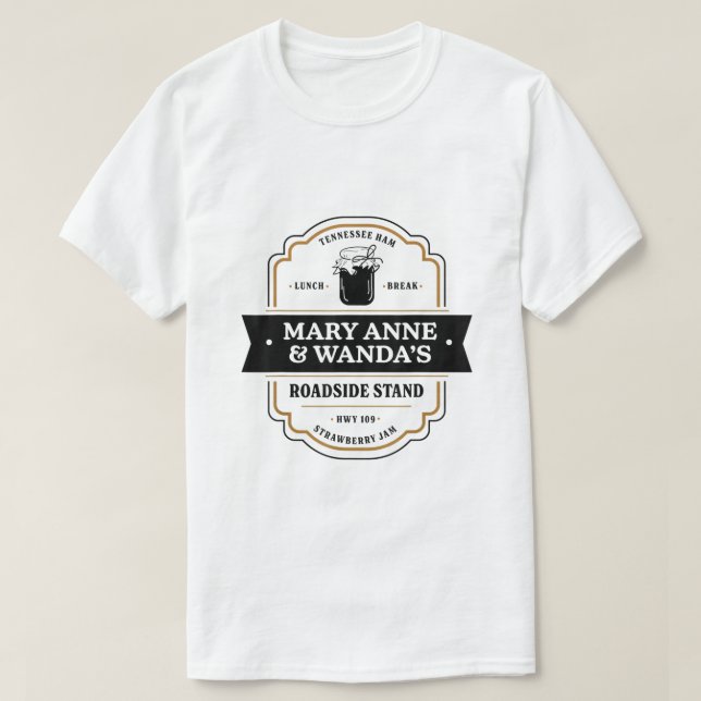 Camiseta Mary Anne y Wanda comercializan jamón de Tennessee (Diseño del anverso)