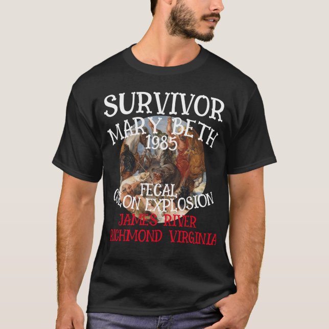 CAMISETA MARY BETH EXPLOSIÓN DE COLÓN FECAL RICHMOND VA (Anverso)