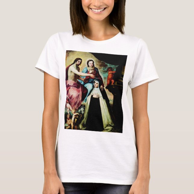 Camiseta Mary Magdalene de Pazzi por Pedro de Moya (Anverso)