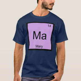 Camiseta Mary Nombre Elemento Químico Tabla periódica