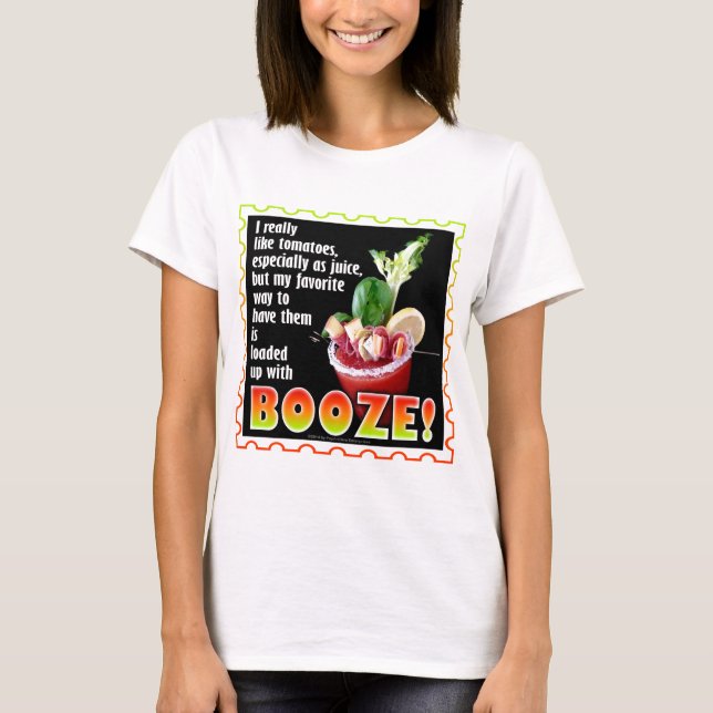 Camiseta MARY SANGRIENTA, ¡Cargada de Licor! (Anverso)