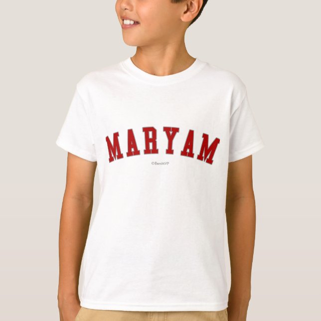 Camiseta Maryam (Anverso)