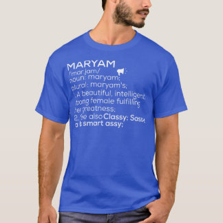 Camiseta Maryam Nombre Maryam Definición Maryam Nombre feme