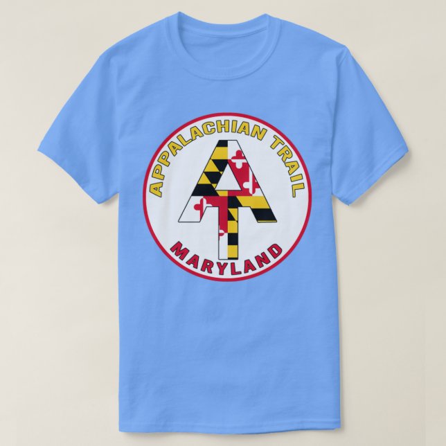 Camiseta Maryland Appalachian Trail fondo blanco con W (Diseño del anverso)